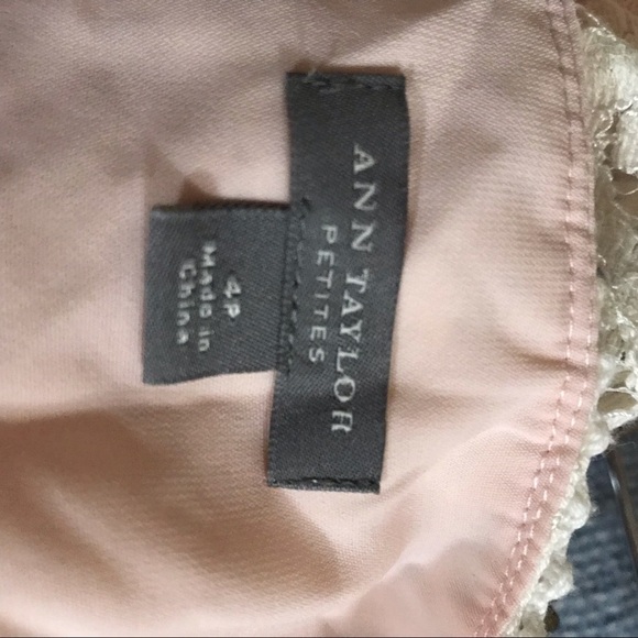 Ann Taylor Petites lace A line midi dress Sz 4 summer spring boho hobo - Picture 6 of 7